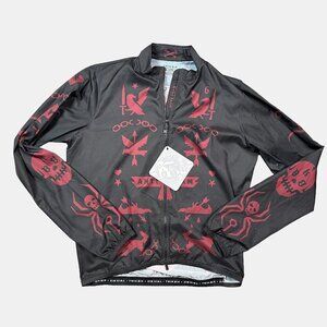 Twin Six NWT Anti-Team Black Red Metal Zip Cycling Jacket Men's Size Medium